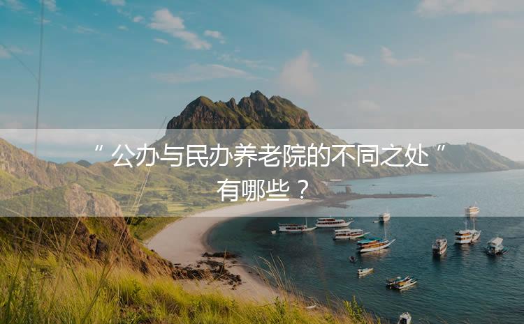 公辦與民辦養(yǎng)老院的不同之處有哪些？