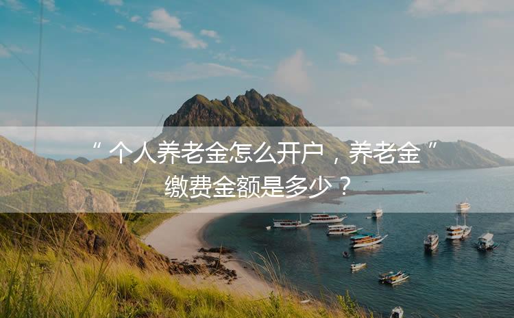 個人養老金怎么開戶，養老金繳費金額是多少？